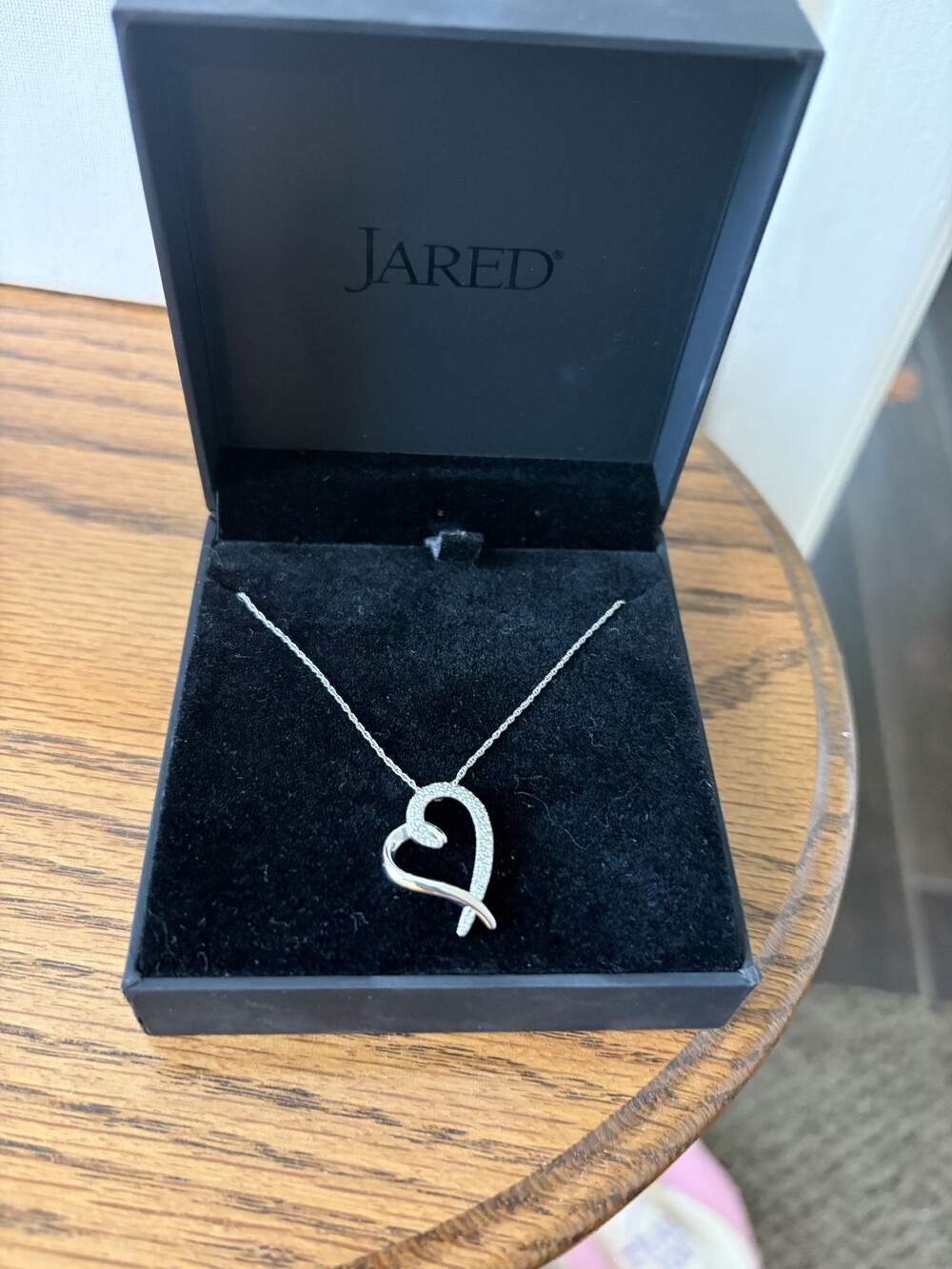 Diamond Heart Necklace  1/4 ct tw, 10K White Gold, 18" Length - New in Box